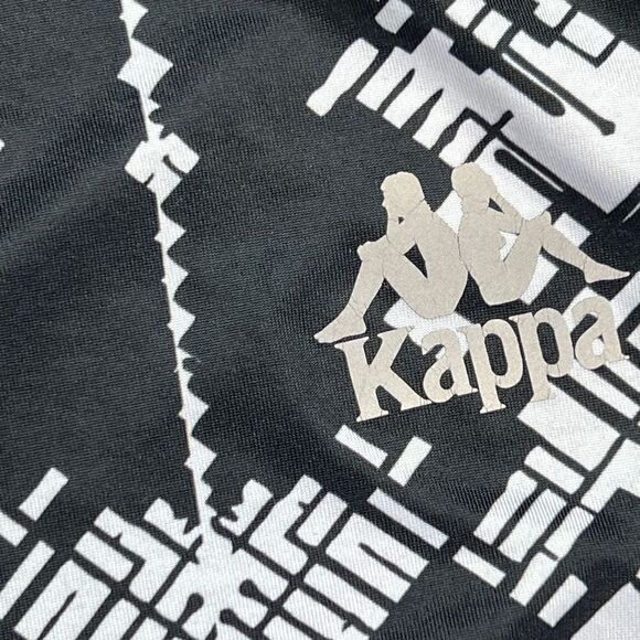 Kappa Womens Geometric Print Elastic Waist Capri Leggings Black White Size Large - Picture 7 of 7